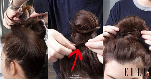 丸子頭的扎法圖解 越隨性越自然有型