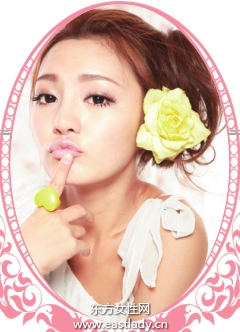 擰卷側(cè)盤蓬松團(tuán)子發(fā)