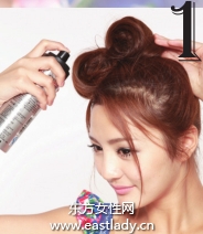 蓬松側(cè)馬尾辮展現(xiàn)甜美十足萌女造型