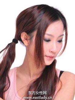 時尚馬尾辮的扎法像公主般可愛