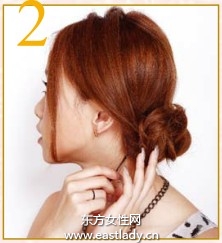 中分盤發(fā)發(fā)型很有公主范