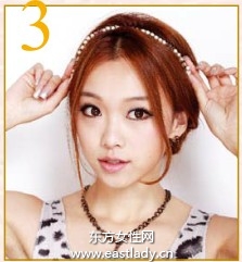 中分盤發(fā)發(fā)型很有公主范