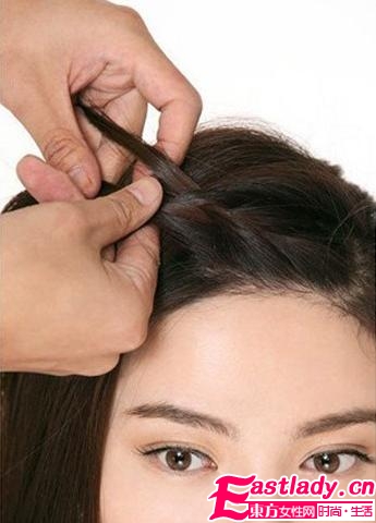 2013新款法式麻花辮的編法大方得體