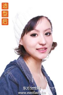 短發(fā)戴帽發(fā)型讓你顯得更加可愛