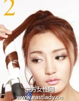 立體圓潤高盤發(fā)造型展現清爽臉部輪廓