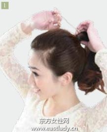 清新菠蘿頭造型給人陣陣春意