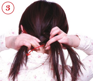 2012流行發(fā)型 自然隨性反編辮