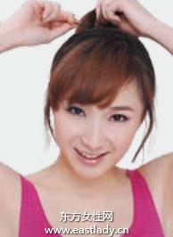 時尚花苞頭扎法 透露出一絲女性的酷感