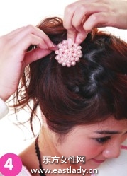 柔媚動人盤發(fā)發(fā)型設計