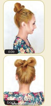 時(shí)尚蝴蝶結(jié)盤發(fā)發(fā)型設(shè)計(jì)辣味十足