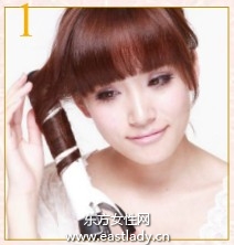 蓬松卷發(fā)塑造層次感呈現清爽印象