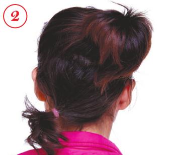 2012新款馬尾辮的扎法 大臉變小臉