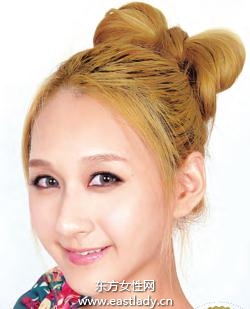 時尚蝴蝶結(jié)盤發(fā)發(fā)型設(shè)計辣味十足