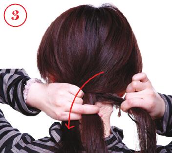 編發(fā)圖解打造甜美小女人麻花辮