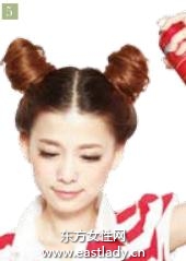 雙團(tuán)子高束發(fā)發(fā)型設(shè)計(jì)帥氣又迷人