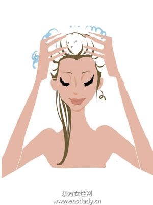 圖解正確洗發(fā)步驟