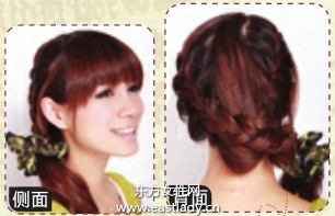 麻花辮打造華麗清爽效果