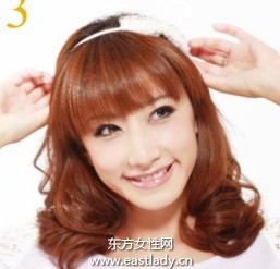 可愛空心卷發(fā)型設(shè)計煥發(fā)柔美服帖感