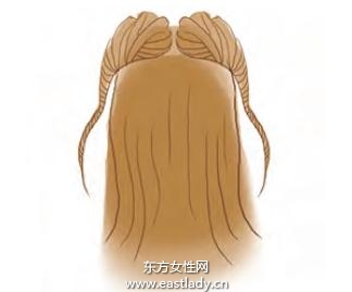 blingbling發(fā)飾夾打造維多利亞風情小發(fā)辮