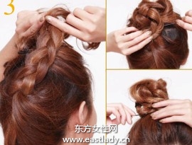 三股辮基本編發(fā)技巧塑造日系丸子頭