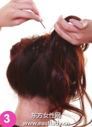 柔媚動人盤發(fā)發(fā)型設計