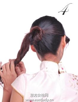 居家時尚盤發(fā)圖解 盡顯南方女子嫻靜