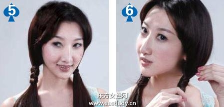 雙排低馬尾發(fā)型設計 塑造鄰家女孩柔美風范