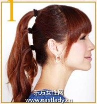 復(fù)古斜梳高盤發(fā)展現(xiàn)青春靚麗