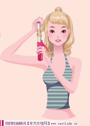 DIY俏麗卷發(fā)發(fā)型 做時(shí)尚俏佳人