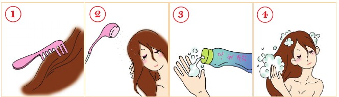 正確的洗發(fā)方法 讓秀發(fā)保持清潔狀態(tài)