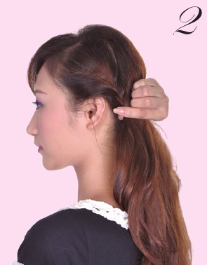 2012秋季新款馬尾辮的扎法圖解