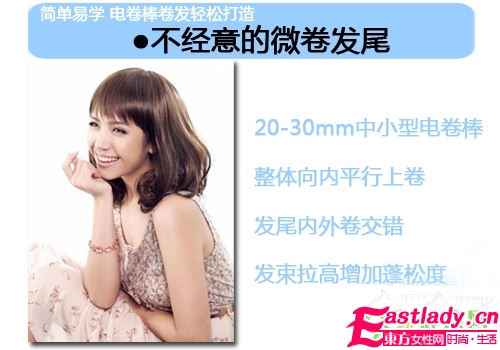 用電卷棒卷出微卷發(fā)尾步驟圖