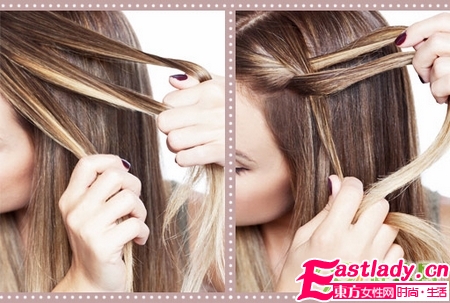 側法式麻花辮的編法步驟編法