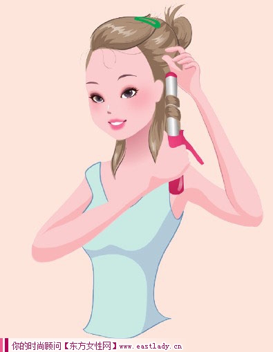 2012流行發(fā)型之日系夏日卷發(fā) 讓你下巴更顯尖