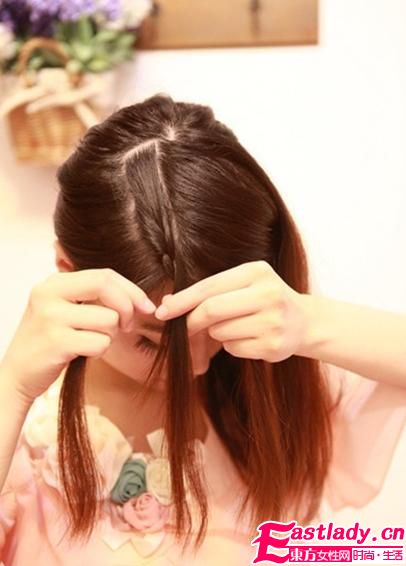 夏季簡(jiǎn)單韓式斜劉海編發(fā) 做個(gè)清爽可愛小女人