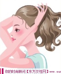 蓬松馬尾卷發(fā)型 突出臉蛋美