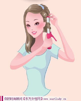 簡單五步卷發(fā)發(fā)型造型 時尚高雅