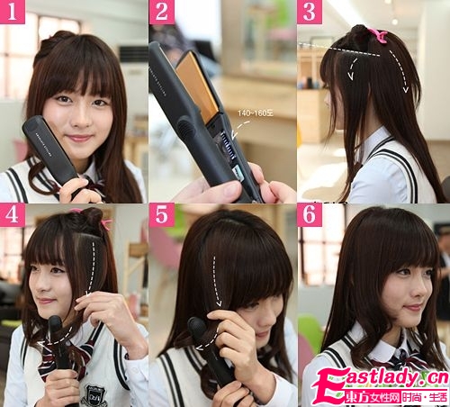 達人示范 少女直發(fā)DIY瞬變青春卷發(fā)