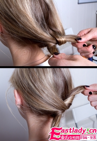  雙結(jié) 發(fā)髻的盤法步驟