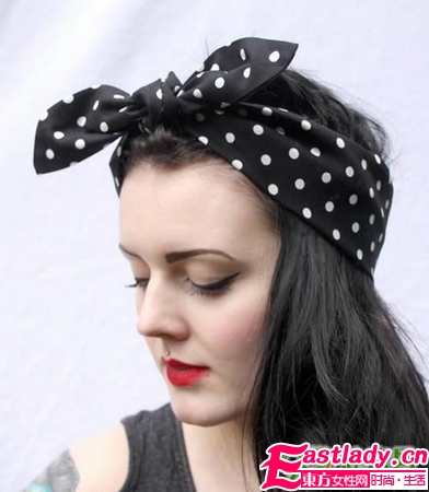 16款絲巾扎發(fā)法 人美發(fā)更美