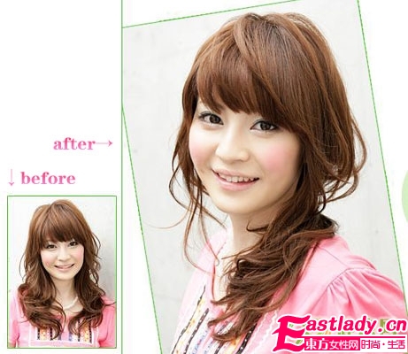 收拾亂發(fā) 兩款甜美側扎馬尾 中發(fā)MM側扎馬尾DIY步驟圖解