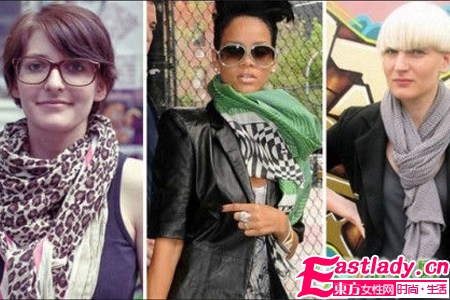 09秋冬時尚風(fēng) 發(fā)型圍巾的絕配