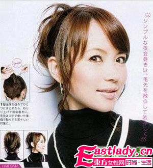 09冬季最新OL韓式盤(pán)發(fā)DIY