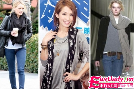 09秋冬時尚風 發(fā)型圍巾的絕配