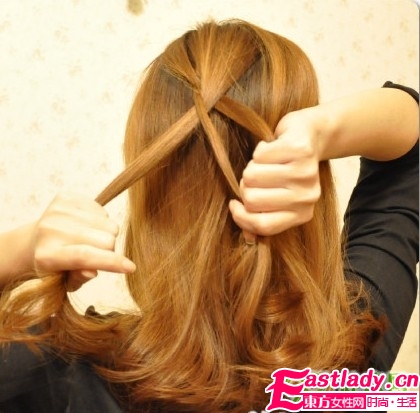 反蝎子辮的編法步驟圖解