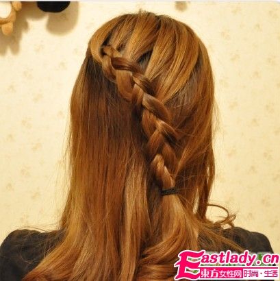 反蝎子辮的編法步驟圖解