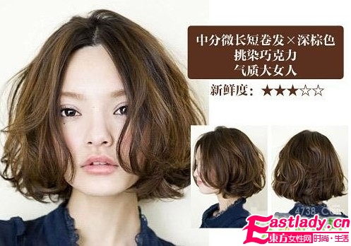 今夏流行的四款巧克力短發(fā)