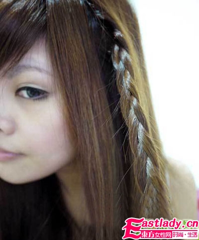 日系劉海編發(fā)的步驟圖解