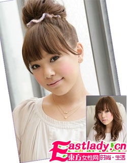 教你DIY清爽靚麗丸子頭