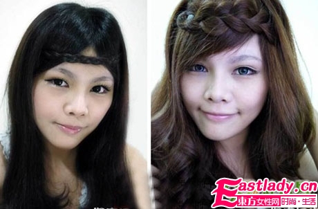 日系劉海編發(fā)的步驟圖解